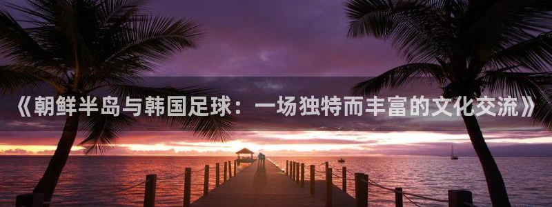  《朝鲜半岛与韩国足球：一场独特而丰富的文化交流》